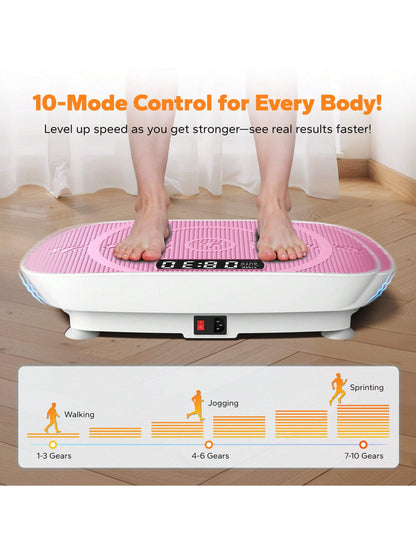 MERACH Vibration Plate Exercise Machine, Vibration Plate with Real-Time Calorie Tracking on LED Display, Vibrating Plate Exercise Machine for Women Men, Workout Equipment for Home