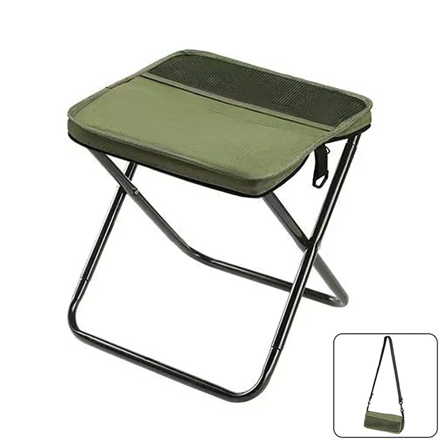 Foldable Backpack Stool Portable Small Mazar Satchel Pen Bag Camping Stool Lightweight Outdoor Folding Chair for Fishing Travel