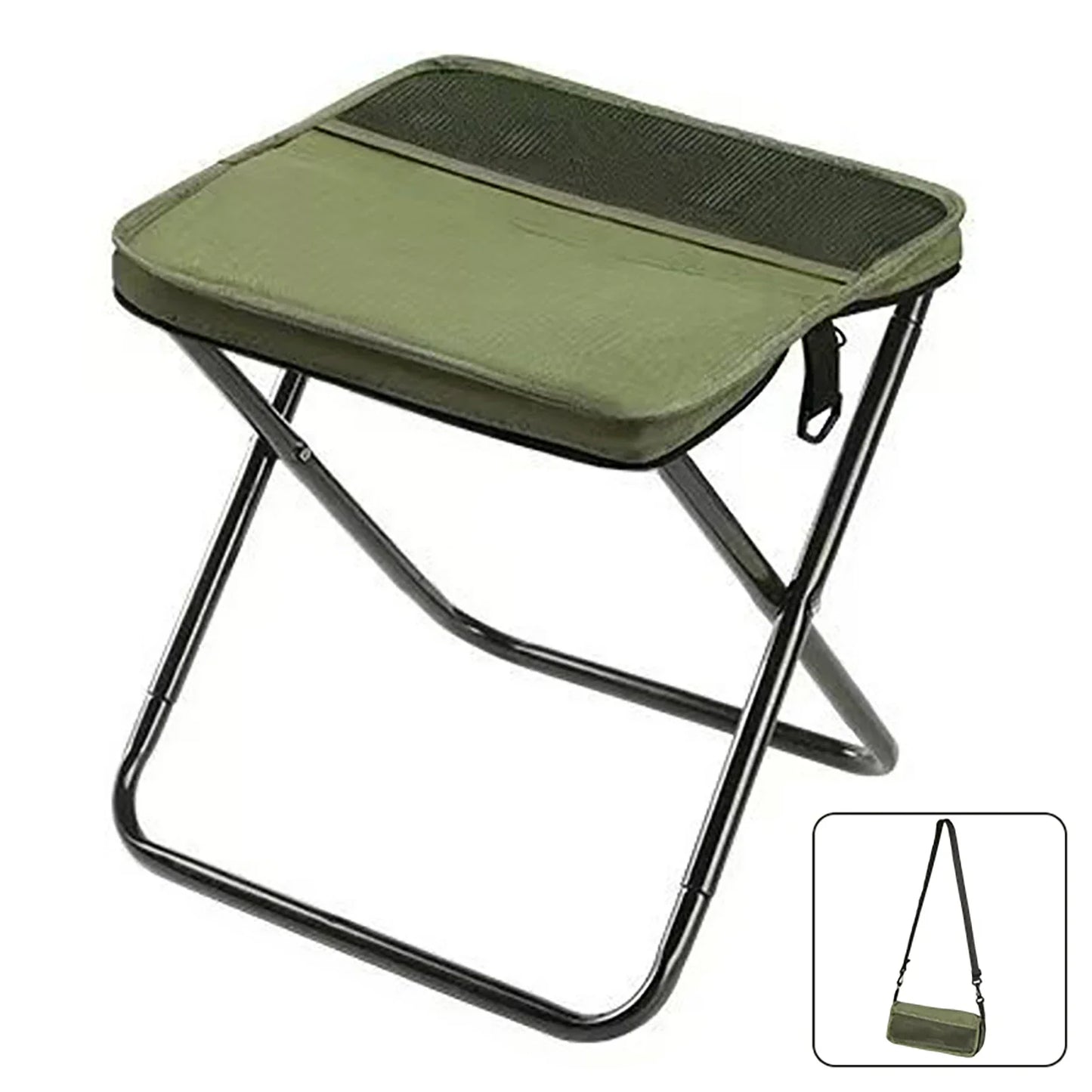 Foldable Backpack Stool Portable Small Mazar Satchel Pen Bag Camping Stool Lightweight Outdoor Folding Chair for Fishing Travel