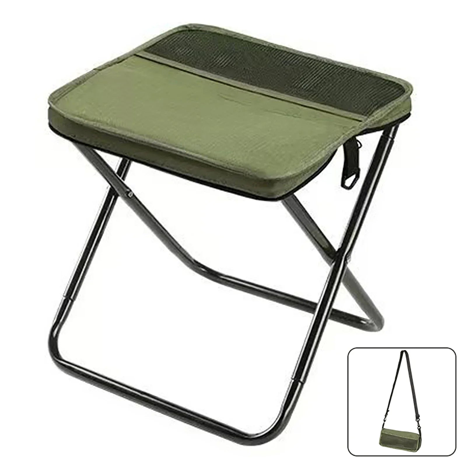 Foldable Backpack Stool Portable Small Mazar Satchel Pen Bag Camping Stool Lightweight Outdoor Folding Chair for Fishing Travel