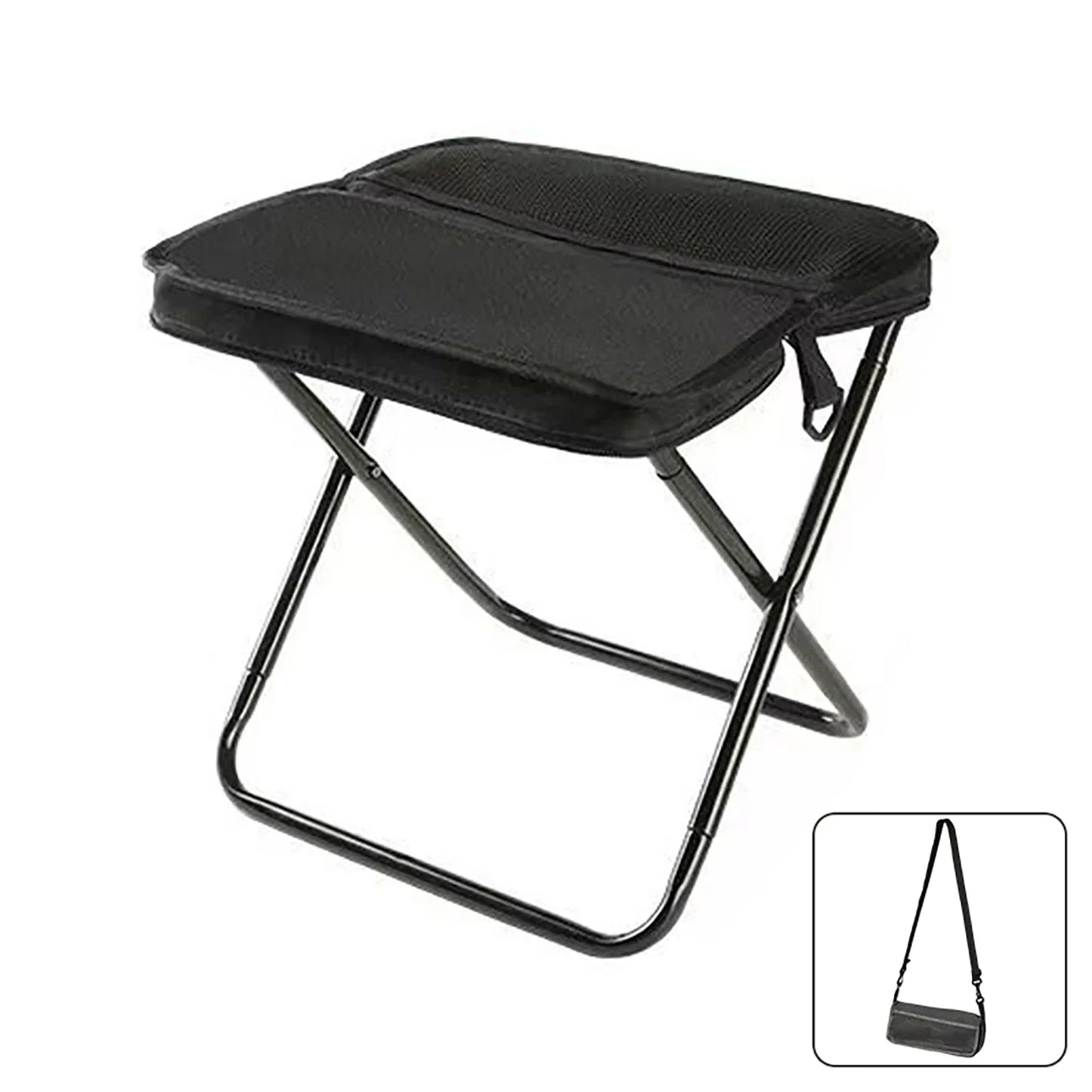 Foldable Backpack Stool Portable Small Mazar Satchel Pen Bag Camping Stool Lightweight Outdoor Folding Chair for Fishing Travel