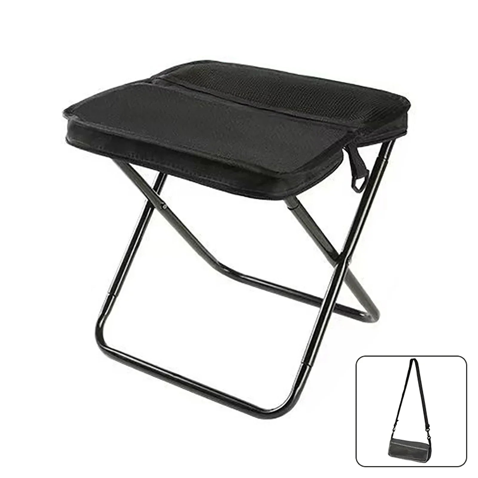 Foldable Backpack Stool Portable Small Mazar Satchel Pen Bag Camping Stool Lightweight Outdoor Folding Chair for Fishing Travel